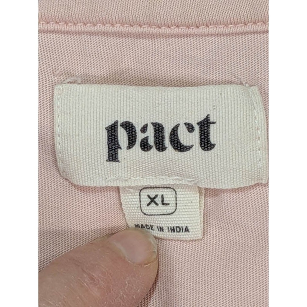 Pact TShirt Womens XL 100% Cotton Pink Granola Girl Clean Sustainable Athleisure - Picture 9 of 11